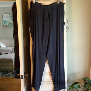ARITZIA chiffon trouser with hemmed seam